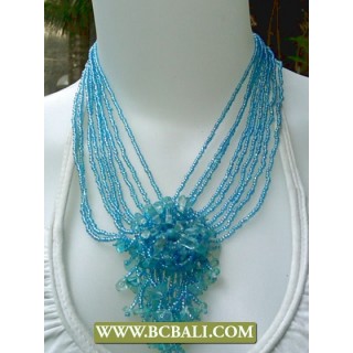 Blue Squins Necklaces Fashion mix Stones